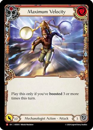 Maximum Velocity (Red) (AIO010) - Armory Deck: Dash
