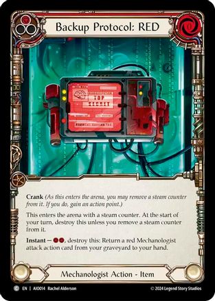 Backup Protocol: RED (Red) (AIO014) - Armory Deck: Dash