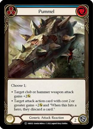 Pummel (Blue) (1HR023) - Historic Pack 1 Blitz Deck: Rhinar