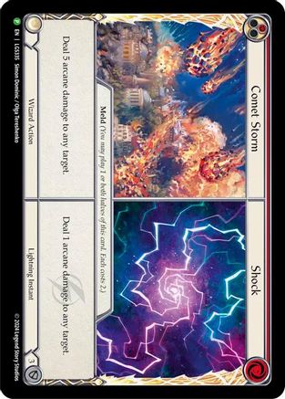Comet Storm // Shock (LGS335) - Flesh and Blood: Promo Cards Cold Foil