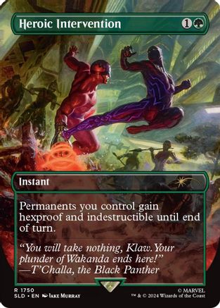 Heroic Intervention (Rainbow Foil) (SLD-1750) - Secret Lair Drop Series Foil