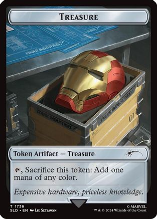 Treasure Token (1736) (Rainbow Foil) (SLD-1736) - Secret Lair Drop Series Foil