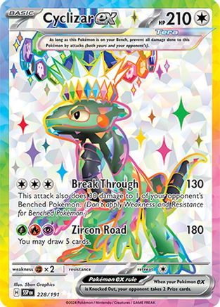 Cyclizar ex - 228/191 228 - SV08 Surging Sparks Holofoil