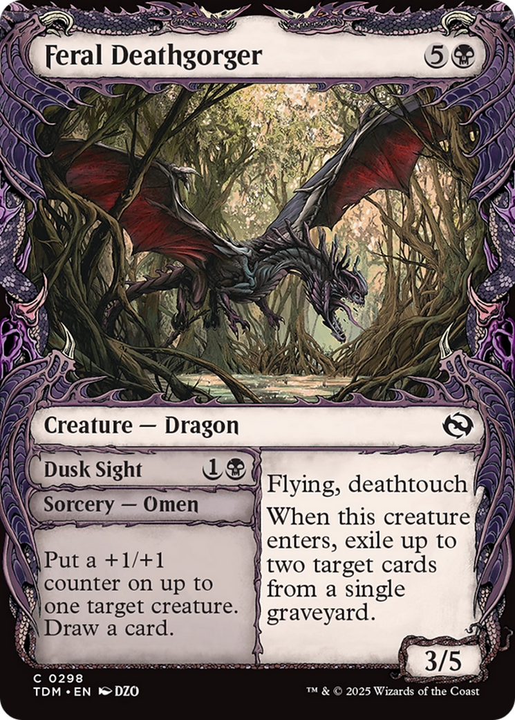 Feral Deathgorger (Showcase) (TDM-298) - Tarkir: Dragonstorm