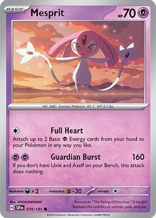 Mesprit - 079/191 79 - SV08 Surging Sparks Reverse Holofoil