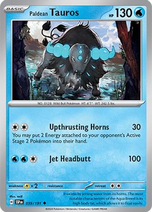 Paldean Tauros - 039/191 39 - SV08 Surging Sparks