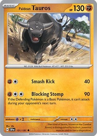 Paldean Tauros - 101/191 101 - SV08 Surging Sparks