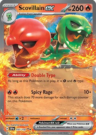 Scovillain ex - 037/191 37 - SV08 Surging Sparks Holofoil