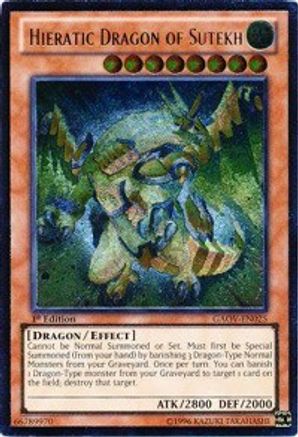 Hieratic Dragon of Sutekh [GAOV-EN025] Ultimate Rare