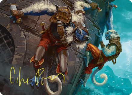Goblin Boarders Art Card (11/54) (Gold-Stamped Signature) (-011) - Art Series: Foundations