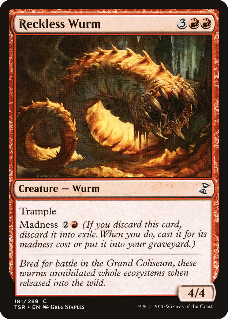 Reckless Wurm [Time Spiral Remastered]