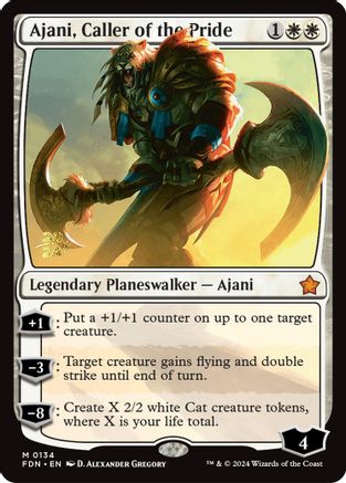 Ajani, Caller of the Pride (PRE-134) - Prerelease Cards Foil