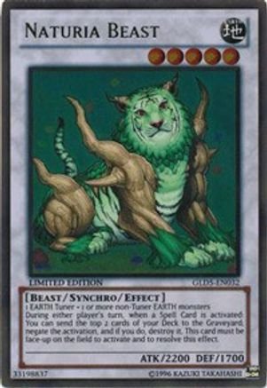 Naturia Beast [GLD5-EN032] Gold Rare