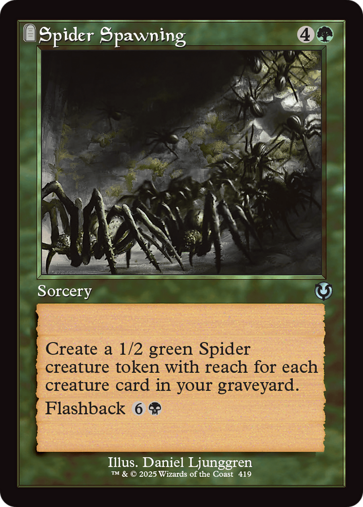 Spider Spawning (Retro Frame) (INR-419) - Innistrad Remastered Foil