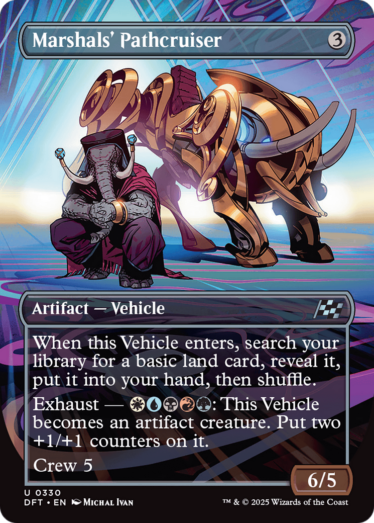 Marshals' Pathcruiser (Borderless) (-330) - Aetherdrift Foil