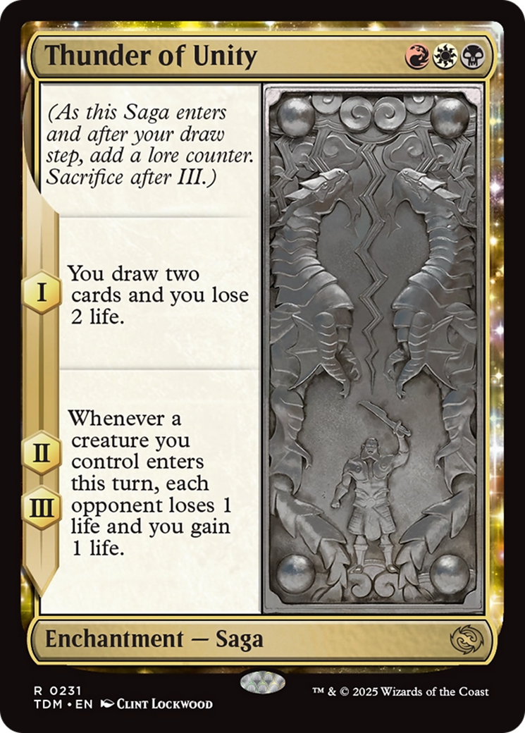 Thunder of Unity (TDM-231) - Tarkir: Dragonstorm Foil