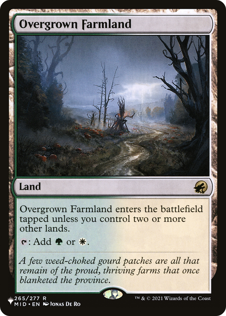 Overgrown Farmland (-265) - The List Reprints