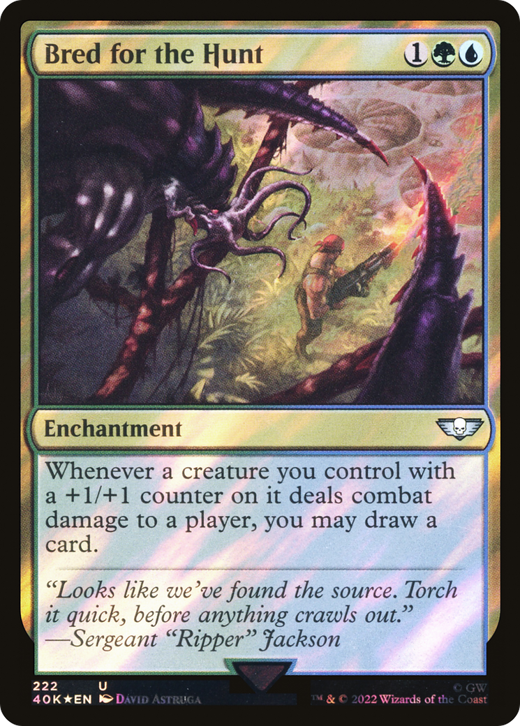 Bred for the Hunt (Surge Foil) [Universes Beyond: Warhammer 40,000]