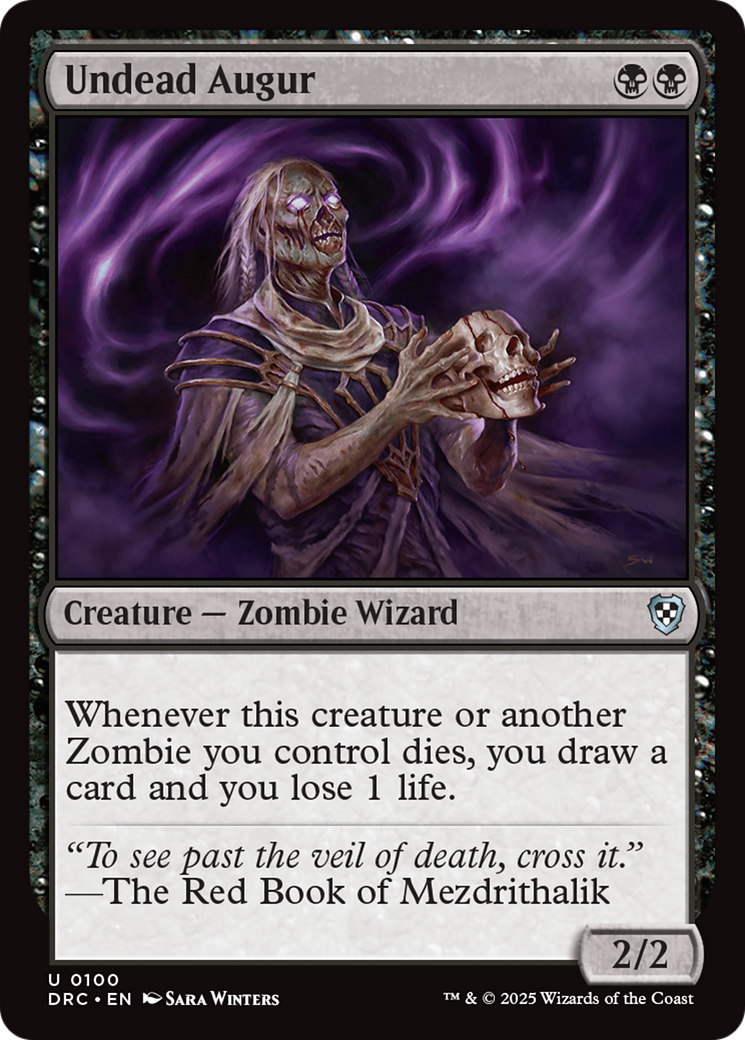 Undead Augur (-100) - Commander: Aetherdrift