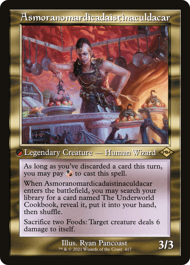 Asmoranomardicadaistinaculdacar (MH2-417) - Modern Horizons 2 Etched Foil