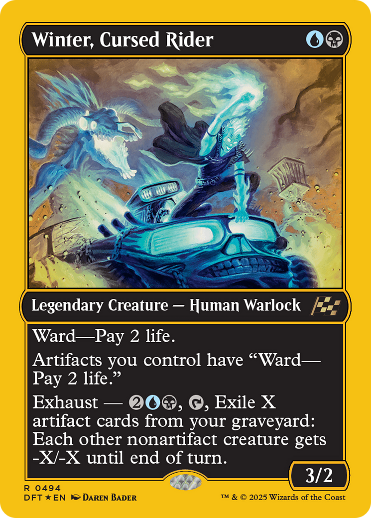 Winter, Cursed Rider (First-Place Foil) (-494) - Aetherdrift