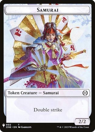 Samurai // Clue Double-Sided Token (-2 // 40) - The List Reprints