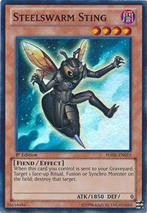 Steelswarm Sting [HA06-EN015] Super Rare