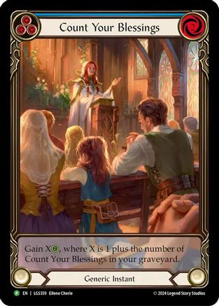 Count Your Blessings (Blue) - LGS359 (LGS359) - Flesh and Blood: Promo Cards