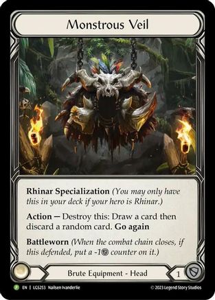 Monstrous Veil - LGS253 (LGS253) - Flesh and Blood: Promo Cards