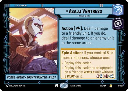Asajj Ventress - I Work Alone (001/257) - Jump to Lightspeed