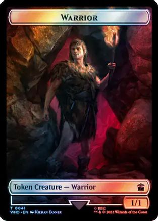 Warrior // Beast (0049) Double-Sided Token (Surge Foil) (-41 // 49) - Universes Beyond: Doctor Who