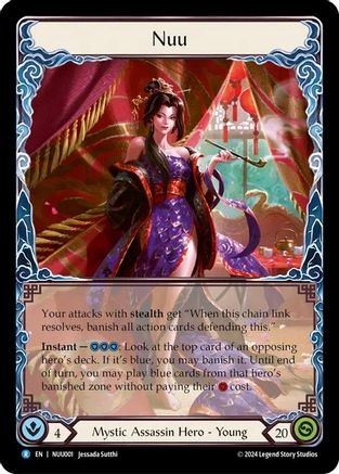 Nuu, Alluring Desire (NUU001) - Blitz Deck: Part the Mistveil - Nuu Rainbow Foil
