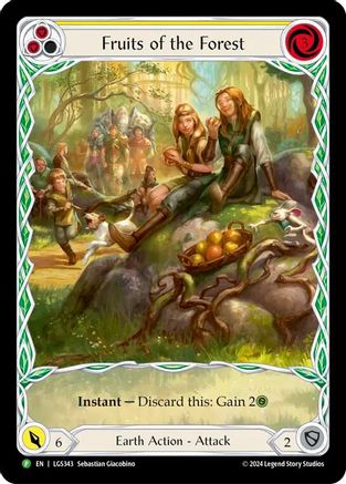 Fruits of the Forest (Yellow) - LGS343 (LGS342) - Flesh and Blood: Promo Cards Rainbow Foil