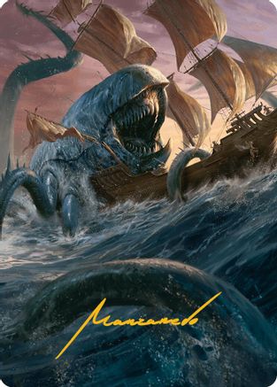 Hullbreaker Horror Art Card (Gold-Stamped Signature) (-005) - Art Series: Innistrad Remastered