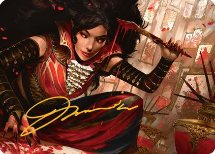 Blood Artist Art Card (Gold-Stamped Signature) (-022) - Art Series: Innistrad Remastered