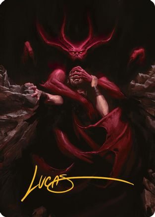 Infernal Grasp Art Card (Gold-Stamped Signature) (-010) - Art Series: Innistrad Remastered