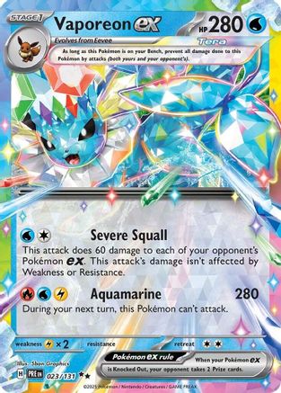 Vaporeon ex - 023/131 - SV Prismatic Evolutions