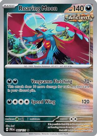 Roaring Moon 65 - SV Prismatic Evolutions Reverse Holofoil
