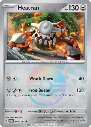 Heatran (Poke Ball Pattern) - SV Prismatic Evolutions