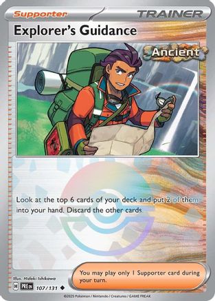 Explorer's Guidance (Poke Ball Pattern) 107 - SV Prismatic Evolutions Holofoil