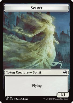 Spirit // Human (0002) Double-Sided Token (-2 // 4) - Innistrad Remastered Foil