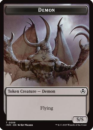 Demon // Human Cleric Double-Sided Token (-6 // 19) - Innistrad Remastered