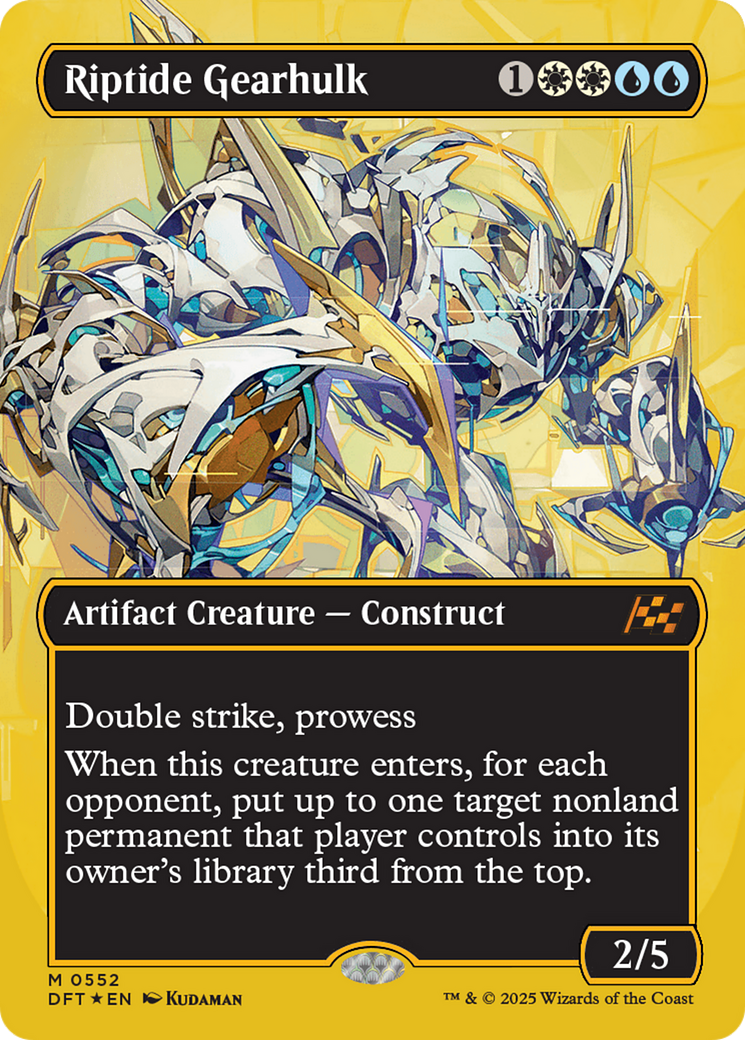 Riptide Gearhulk (Borderless) (First-Place Foil) (-552) - Aetherdrift
