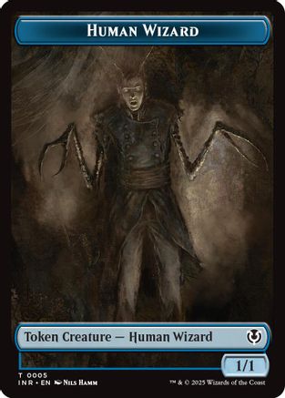 Human Wizard // Emblem - Jace, Unraveler of Secrets Double-Sided Token (-5 // 25) - Innistrad Remastered