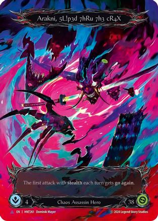 Arakni, 5L!p3d 7hRu 73h cR4X (Marvel) (HNT261) - The Hunted