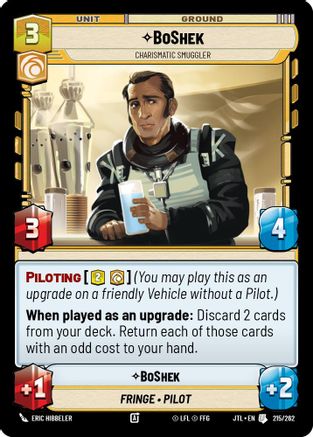 BoShek - Charismatic Smuggler (215/262) - Jump to Lightspeed