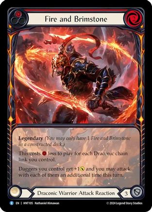 Fire and Brimstone (Extended Art) (HNT105) - The Hunted