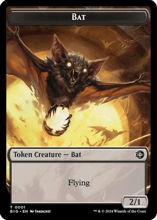Bat // Plot Double-Sided Token (-1 // 20) - Outlaws of Thunder Junction: The Big Score