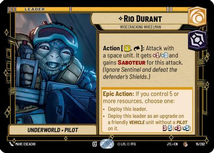Rio Durant - Wisecrack Wheelman (015/257) - Jump to Lightspeed