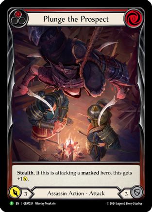 Plunge the Prospect (Red) (GEM024) - GEM Pack 1 Rainbow Foil